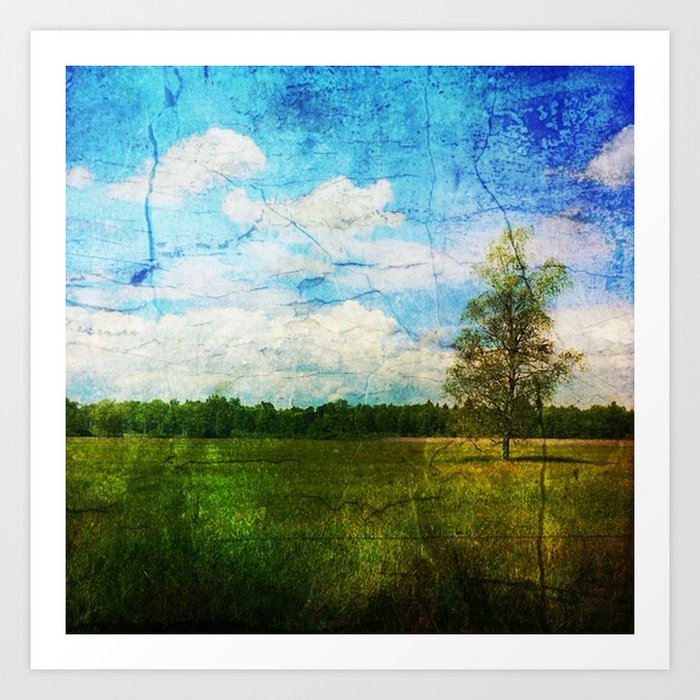 Vintage Landscape 03 Art Print By Mehrfarbeimleben Society6