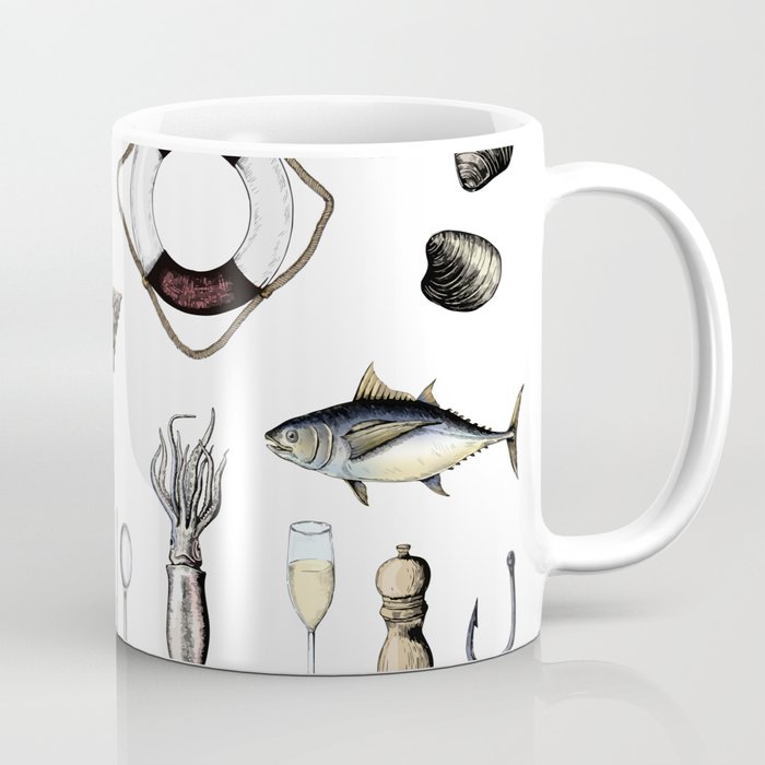 Nautical Pattern Coffee Mug