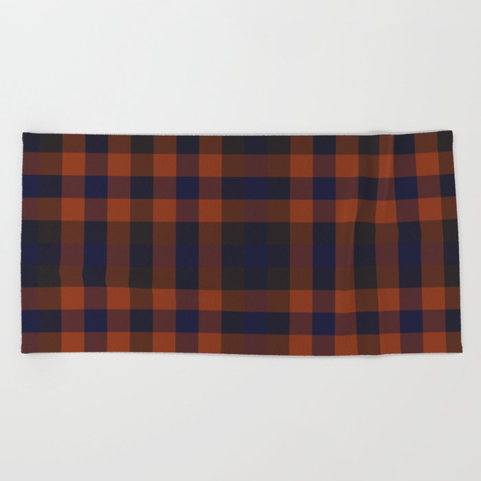 Classic Modern Plaid Tartan Seamless Pattern.  Beach Towel