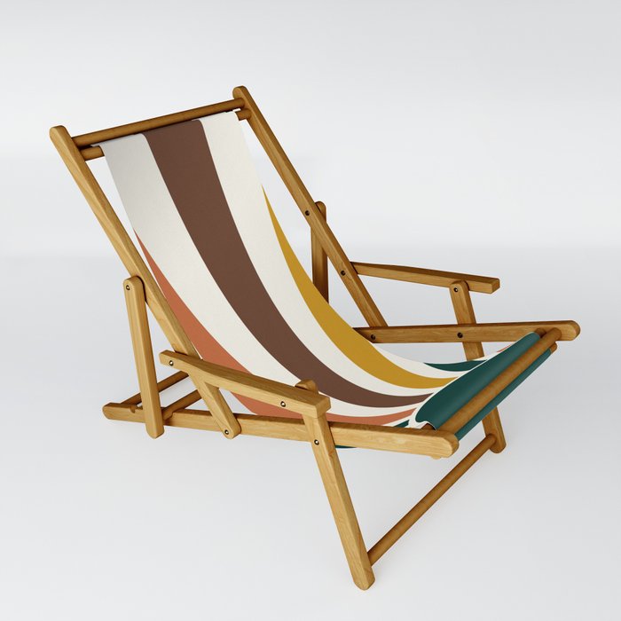 Multicolor retro Sun design 12 Sling Chair