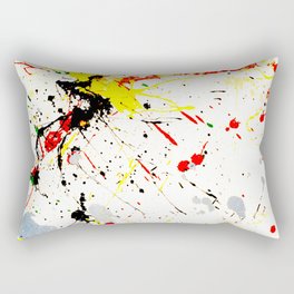 Paint Splatter Rectangular Pillow