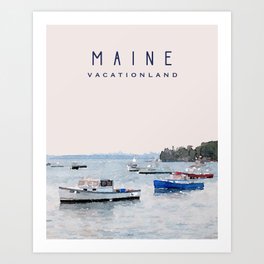Maine Vacationland Art Print