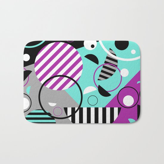 Bits And Bobs - Abstract, geometric design Bath Mat