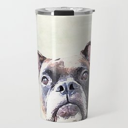 Brindle Boxer Dog Travel Mug