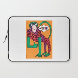 1973 CYRK Polish Circus Chimp Advertising Poster Laptop Sleeve