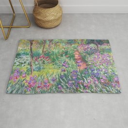 Claude Monet - The Artist’s Garden in Giverny Area & Throw Rug