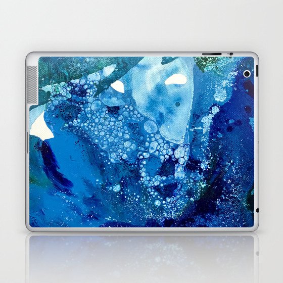 Environmental Blue Leaves, Tiny World Collection Laptop & iPad Skin