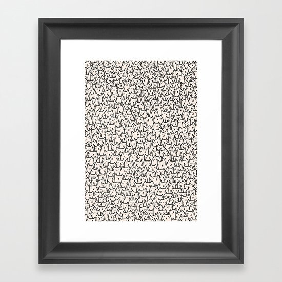 A Lot of Cats Framed Art Print