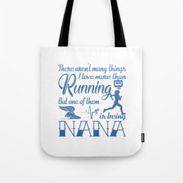 Running Nana Tote Bag