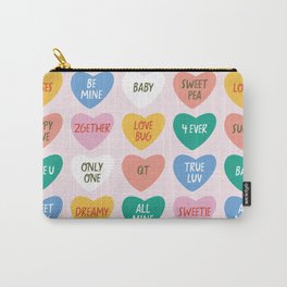 Conversation Hearts Carry-All Pouch