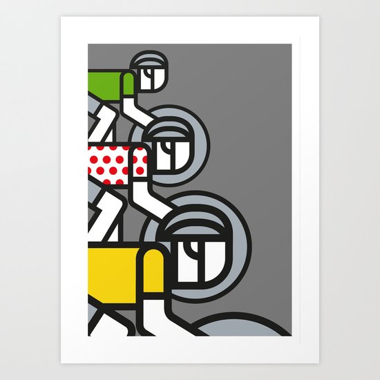 Peloton Tour De France Art Print