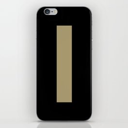 letter L (Sand & Black) iPhone Skin