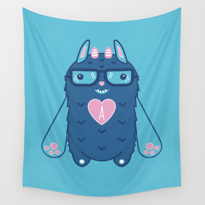 Mittstagrams - The Original Mitts (In Blue) Wall Tapestry