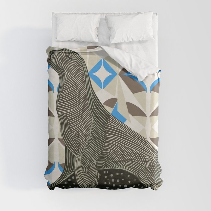 Modern Seal  Duvet Cover