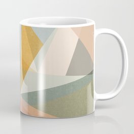 modern triangle mosaic - multi Coffee Mug