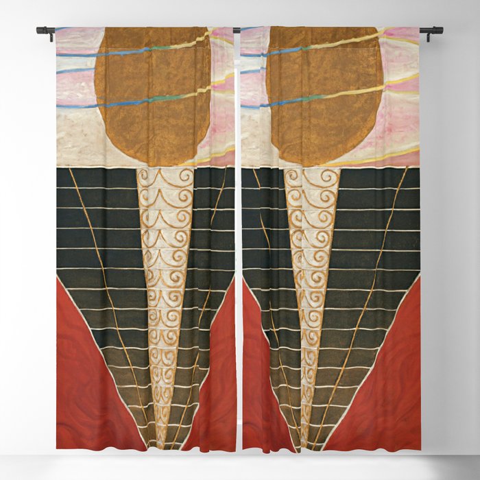 Hilma af klint Altarpiece No.02 Blackout Curtain