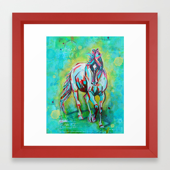 Free Spirit Horse Art Framed Art Print By Dianadellos Society6