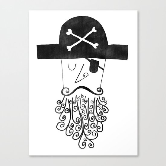 smug pirate Canvas Print