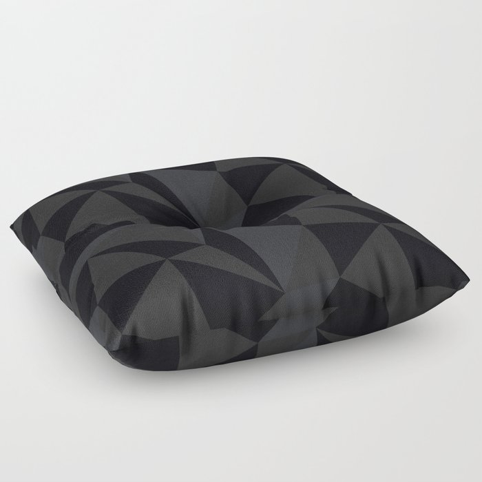 Triangular Black Floor Pillow