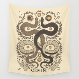 Gemini, The Twins Wall Tapestry