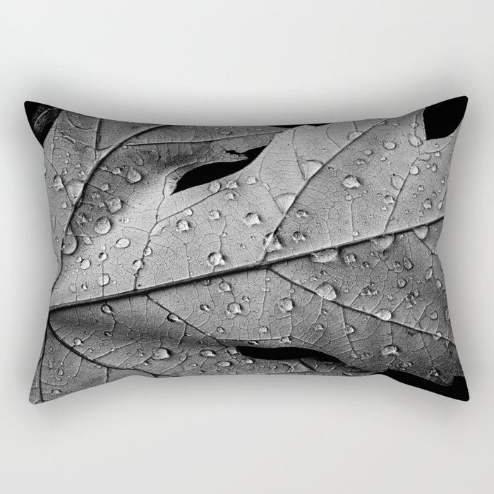 black and white and with drops Rectangular Pillow