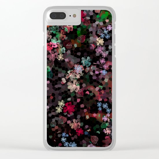 Flower mosaic Clear iPhone Case