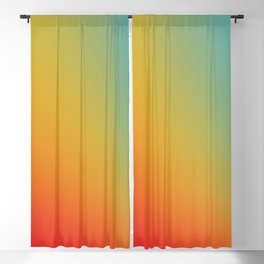 Gradient Colours: Red Yellow Blue Blackout Curtain