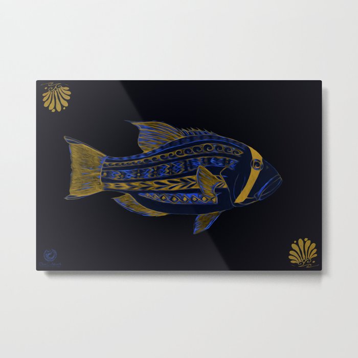 Caesar fish Metal Print