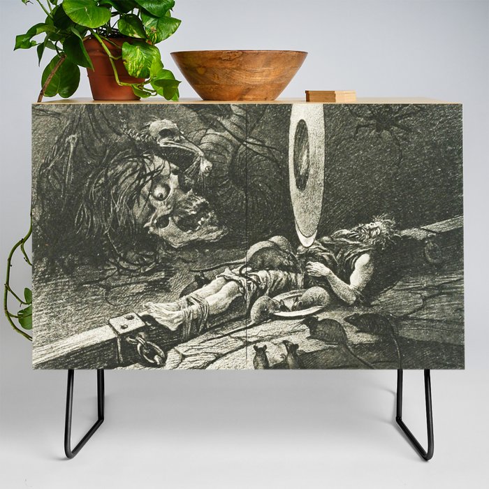 The Pit and the Pendulum illustration Credenza