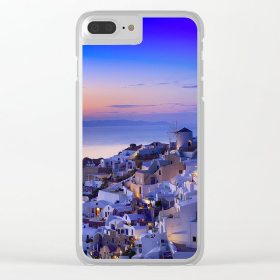 Santorini, Greece Clear iPhone Case