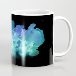 Bioluminescent Splash blue and turquoise alcohol inks Mug