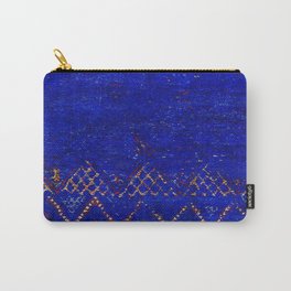 -A5- Royal Calm Blue Bohemian Moroccan Artwork. Carry-All Pouch
