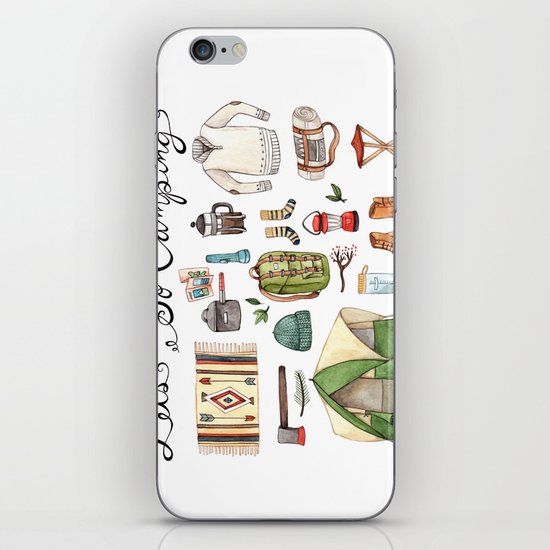 Let's Go Camping iPhone & iPod Skin
