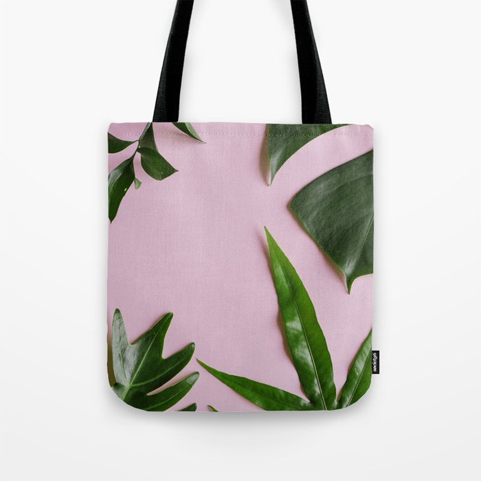 Palm leaf tote bag