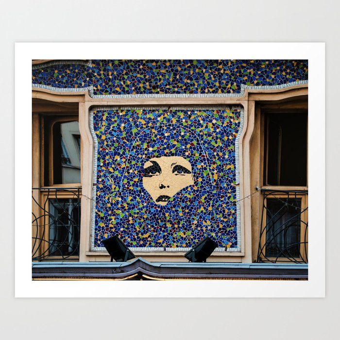 Paris Urban Photography Paris Mosaic Large Art Print Travel