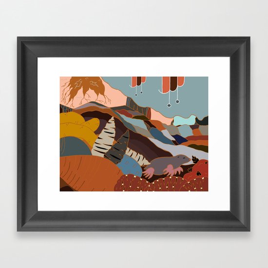 the joy of being Six-feet-under Framed Art Print