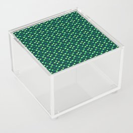 Fluorescent Green Lights Seemless Pattern Design Acrylic Box