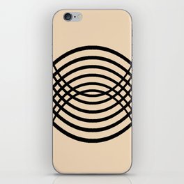 Bauhaus stripes minimalist design iPhone Skin