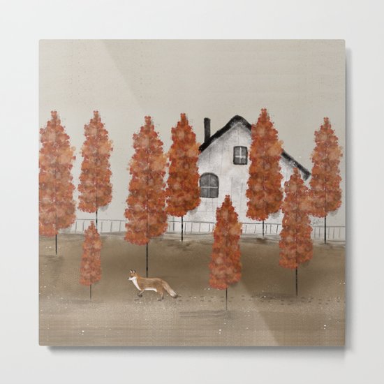 an autumns morning Metal Print