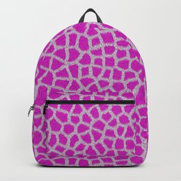 Pink Giraffe Backpack | Wildlife, Coat, Skin, Textile, Pink, Texture, Speckled, Pattern, Animal, Nature 