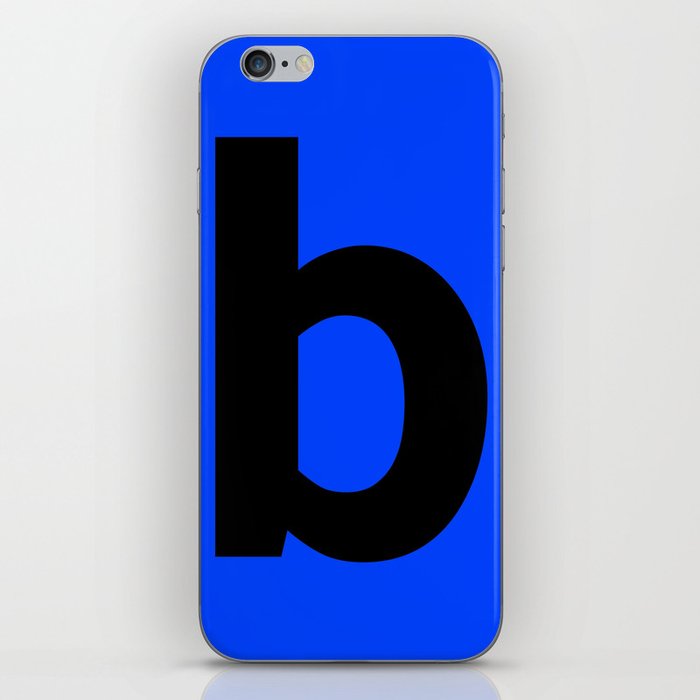 letter B (Black & Blue) iPhone Skin