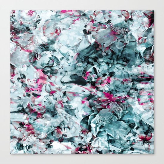 FLORAL WAVES Canvas Print