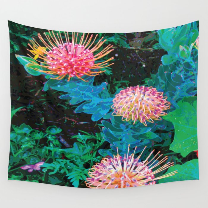 Exotic Pincushions Wall Tapestry