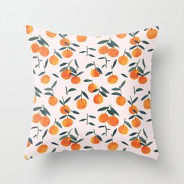 Clementines Throw Pillow