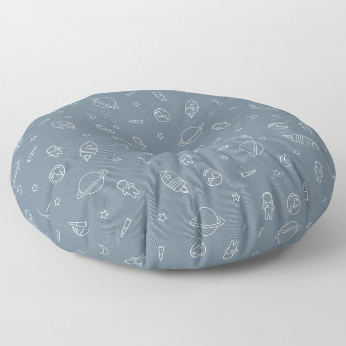 Outer Space Outlines Floor Pillow