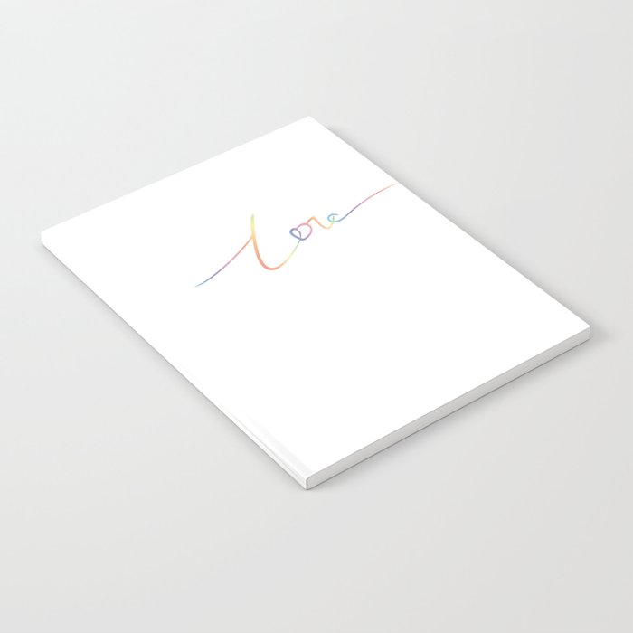Print "Love" in rainbow gradient Notebook