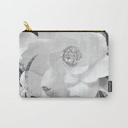 Silver Snowfall Carry-All Pouch