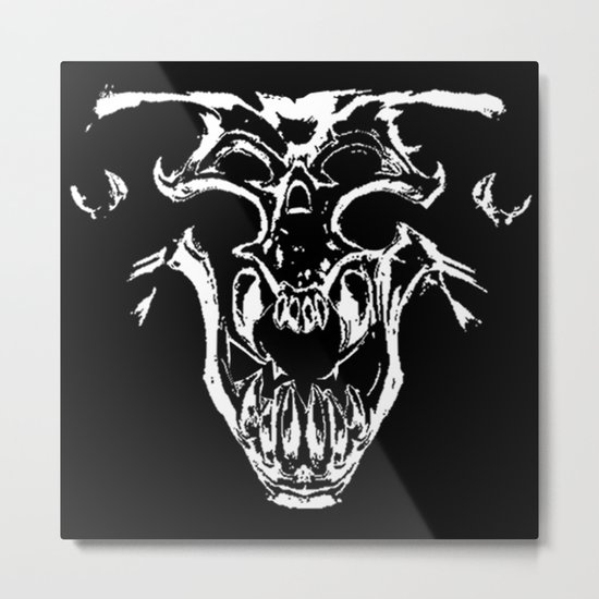 Tyrant Viking Skull Metal Print