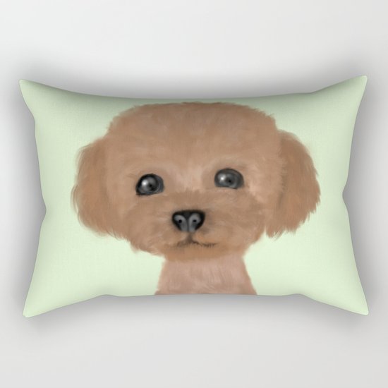 poodle hair cut Rectangular Pillow by Ultimawiz Society6