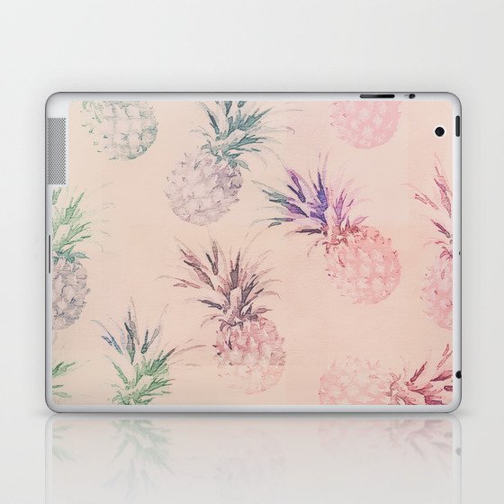 Soft Pastel Pineapple Summe Pattern Laptop & iPad Skin